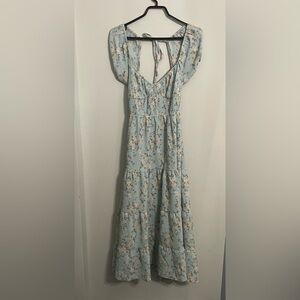 A open back dress with two ties